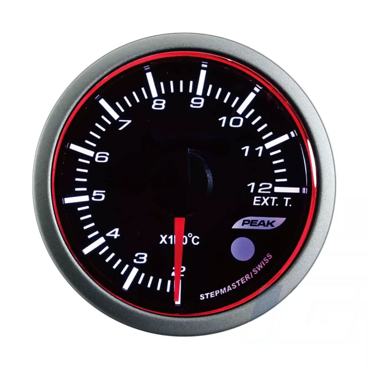 60mm White and Blue and Amber LED Performance Car Gauges - Exhaust Gas Temp Gauge With Sensor and Warning and Peak For Your Sport Racing Car